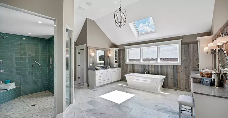 Guest Bathroom Flooring Remodel in Stamford